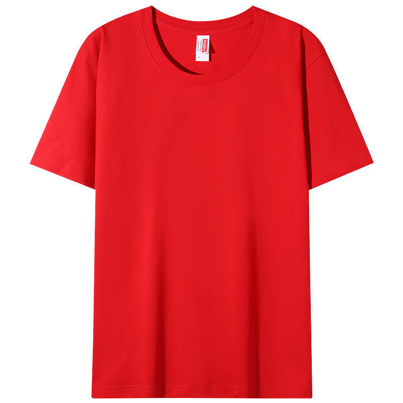 Custom Made Washed Pure Cotton Crew Neck Shortsleeve Shirt