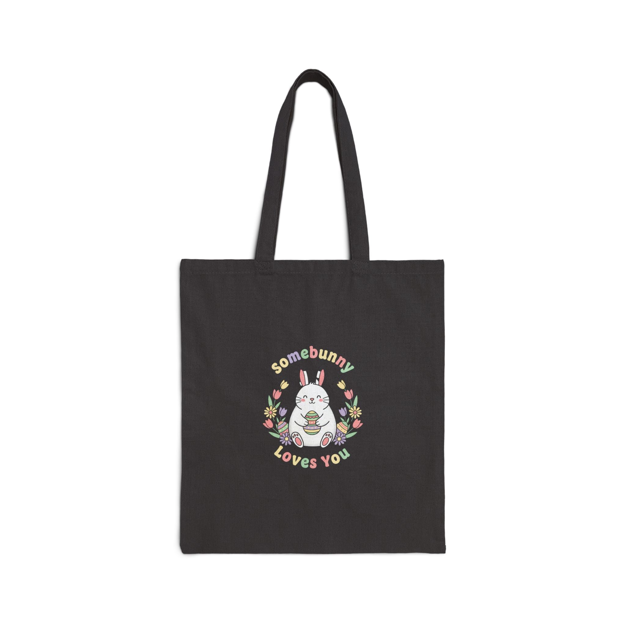 Bunny Aesthetic Tote | Easter Bunny, Pastel Spring, Cottagecore Canvas