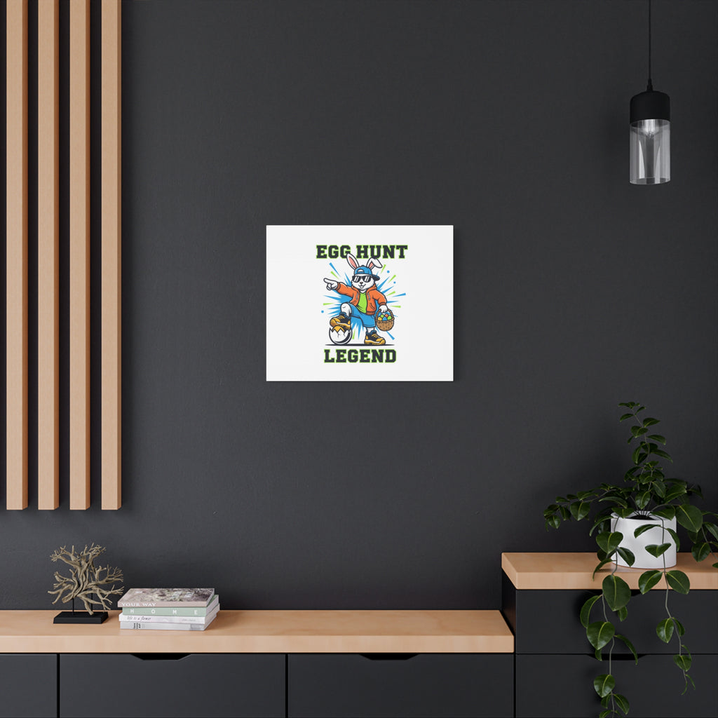 Egg Hunt Legend Canvas | Boys Easter Graphic, Egg Hunter Dino Vibe