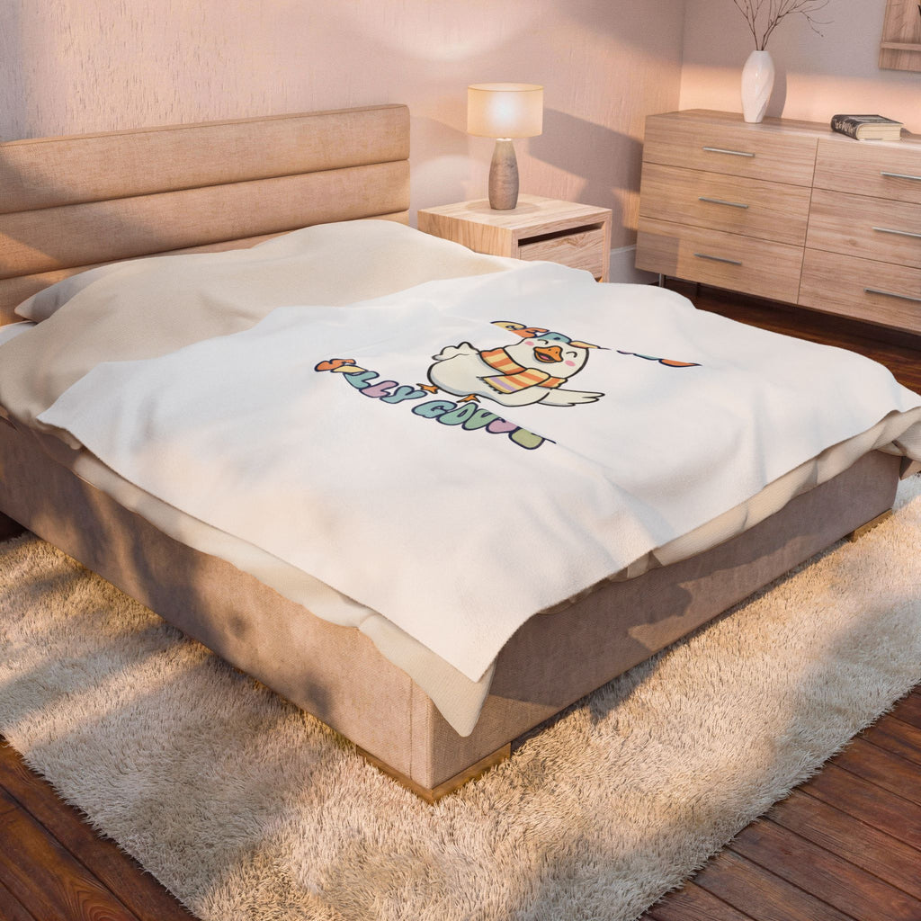Certified Silly Goose Plush Blanket | silly goose, wholesome meme