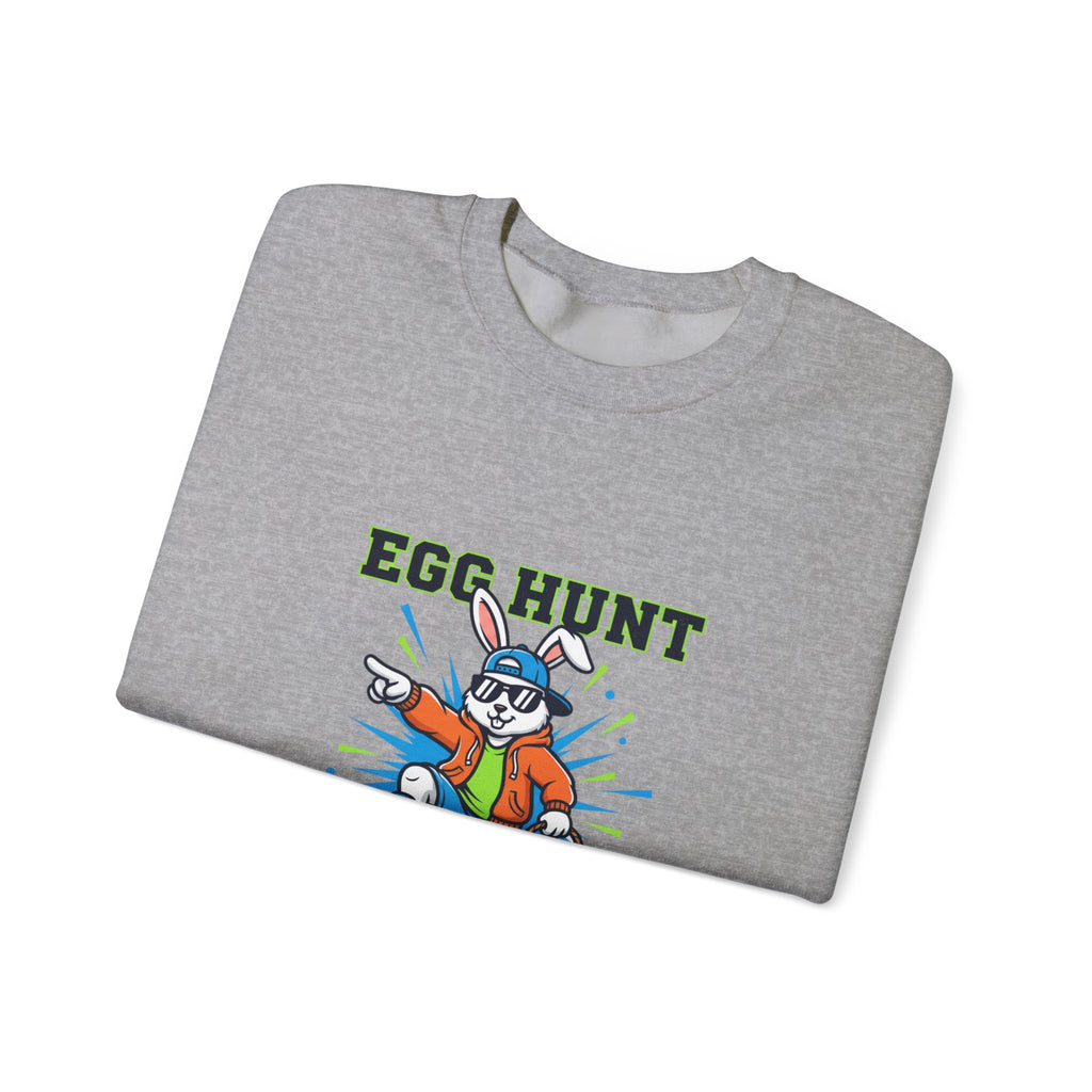 Egg Hunt Legend Crewneck Sweatshirt | boys Easter shirt, egg hunter
