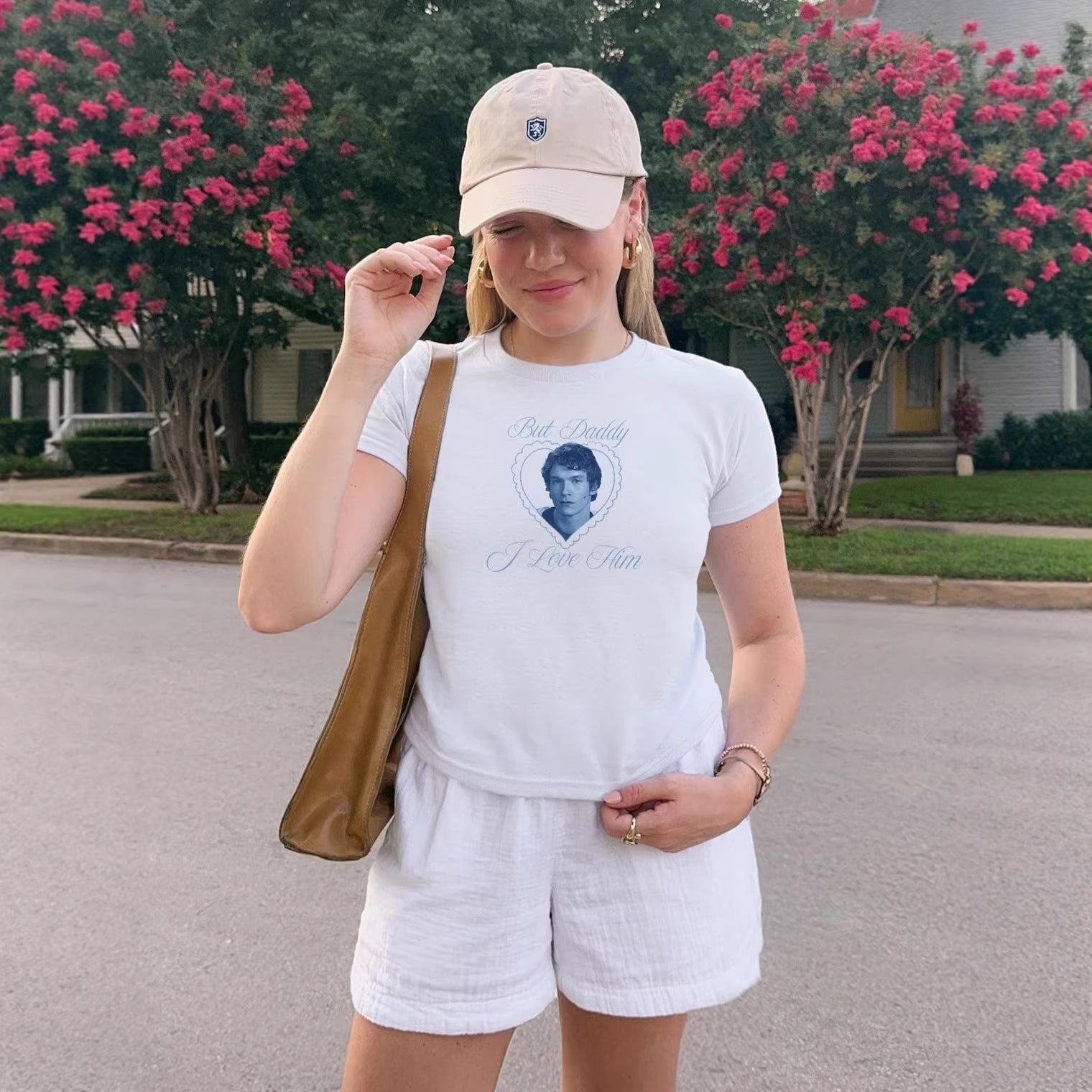 Letter-print Cropped Short-sleeve Top In European And American Street Style For Women