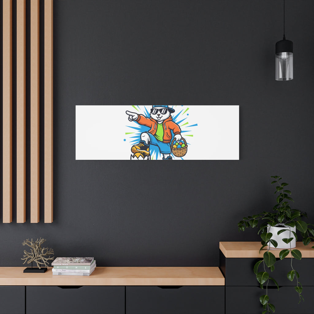 Egg Hunt Legend Canvas | Boys Easter Graphic, Egg Hunter Dino Vibe