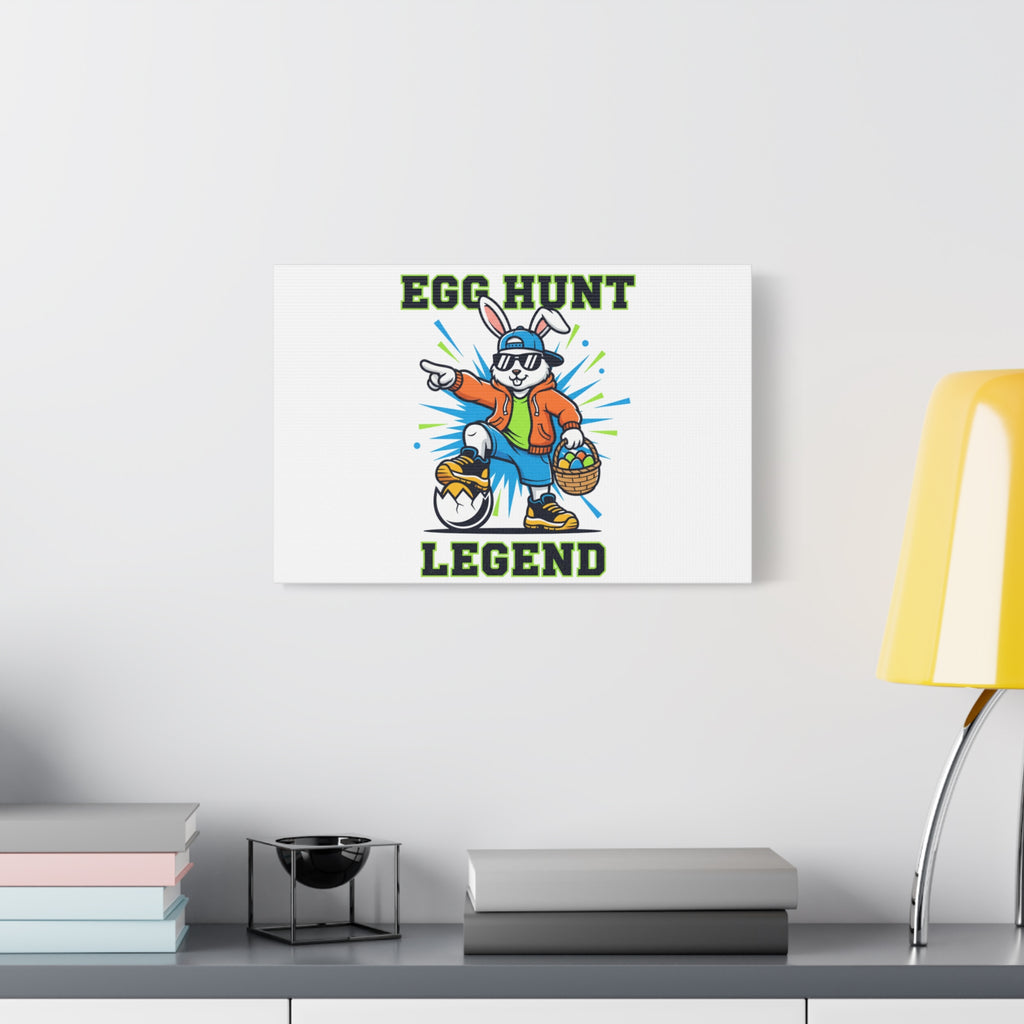 Egg Hunt Legend Canvas | Boys Easter Graphic, Egg Hunter Dino Vibe