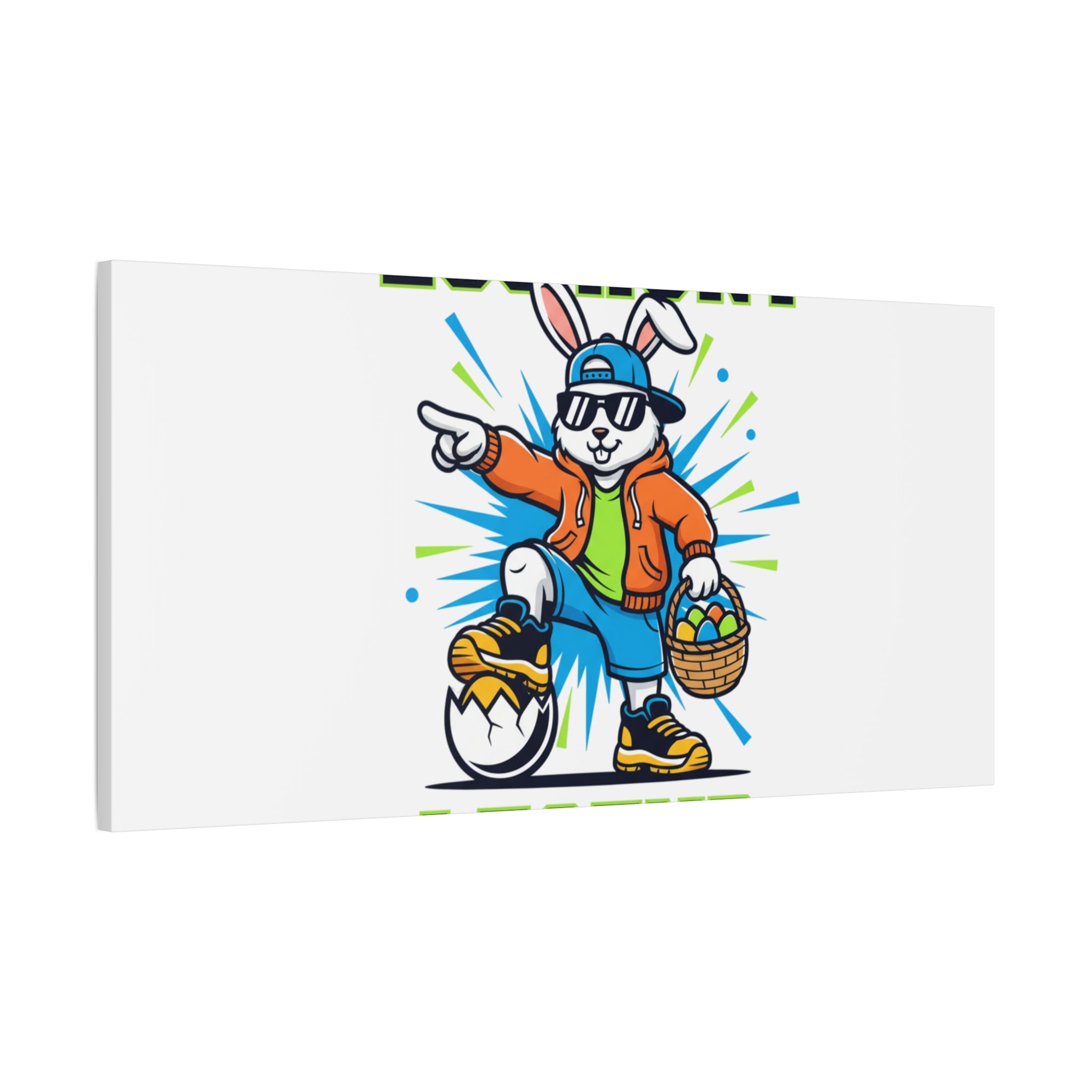 Egg Hunt Legend Canvas | Boys Easter Graphic, Egg Hunter Dino Vibe