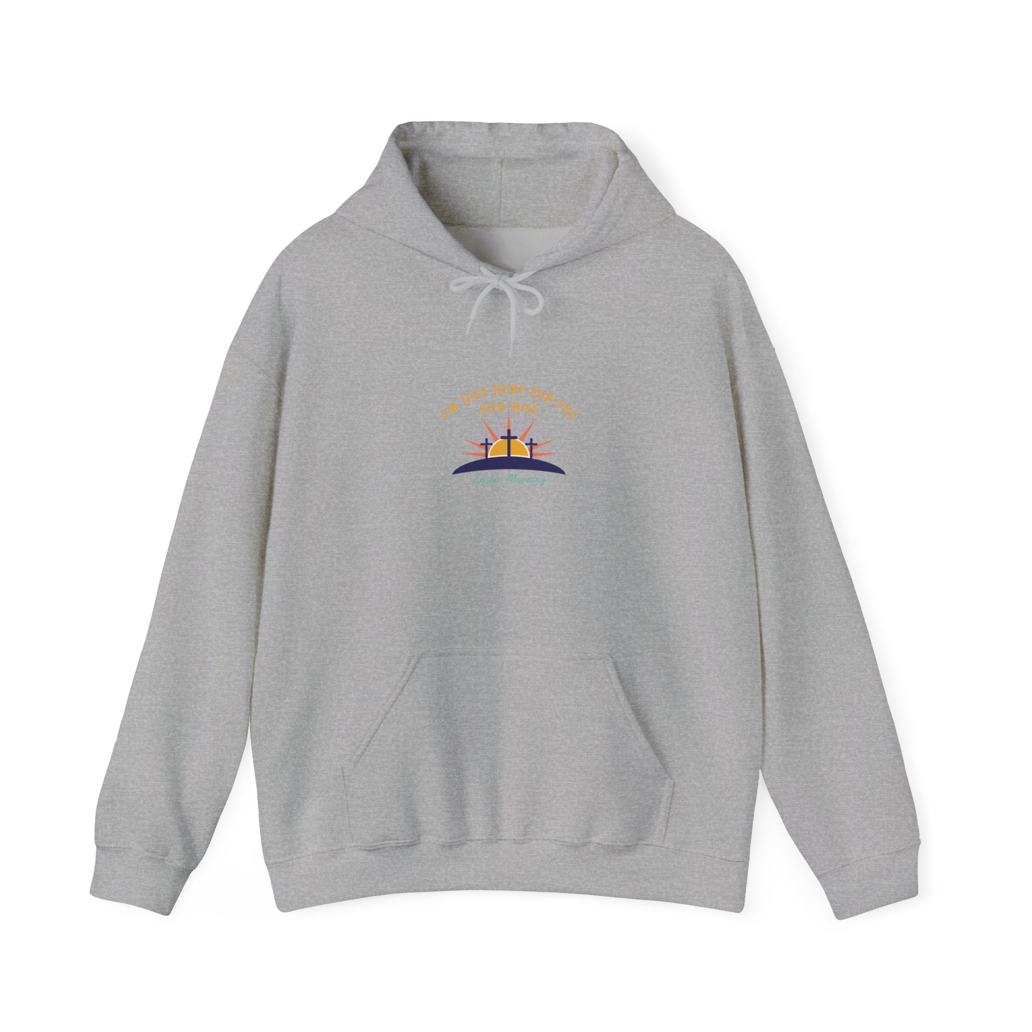He Is Risen Sunrise design Hoodie | Christian Easter shirt, faith-based humor