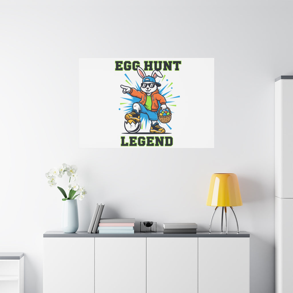 Egg Hunt Legend Canvas | Boys Easter Graphic, Egg Hunter Dino Vibe