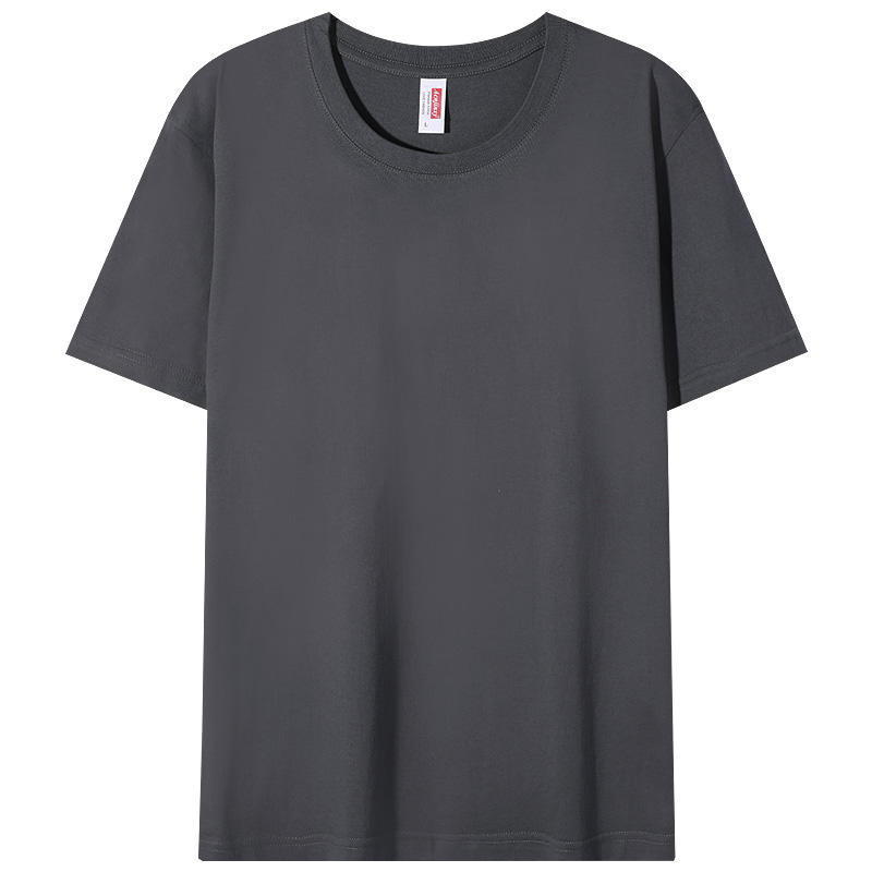 Custom Made Washed Pure Cotton Crew Neck Shortsleeve Shirt