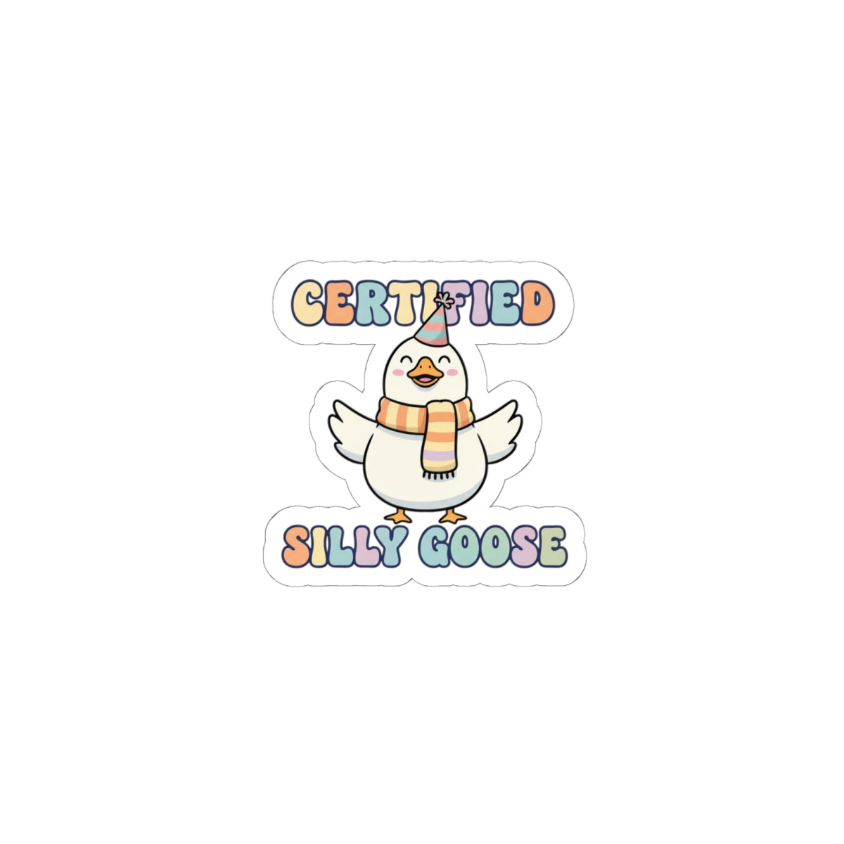 Certified Silly Goose Sticker | wholesome meme, cute animal pun