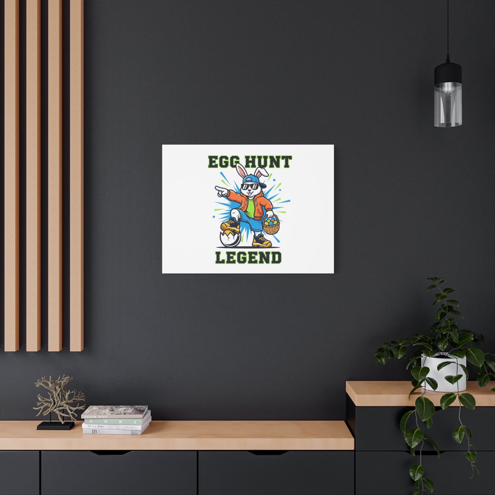 Egg Hunt Legend Canvas | Boys Easter Graphic, Egg Hunter Dino Vibe
