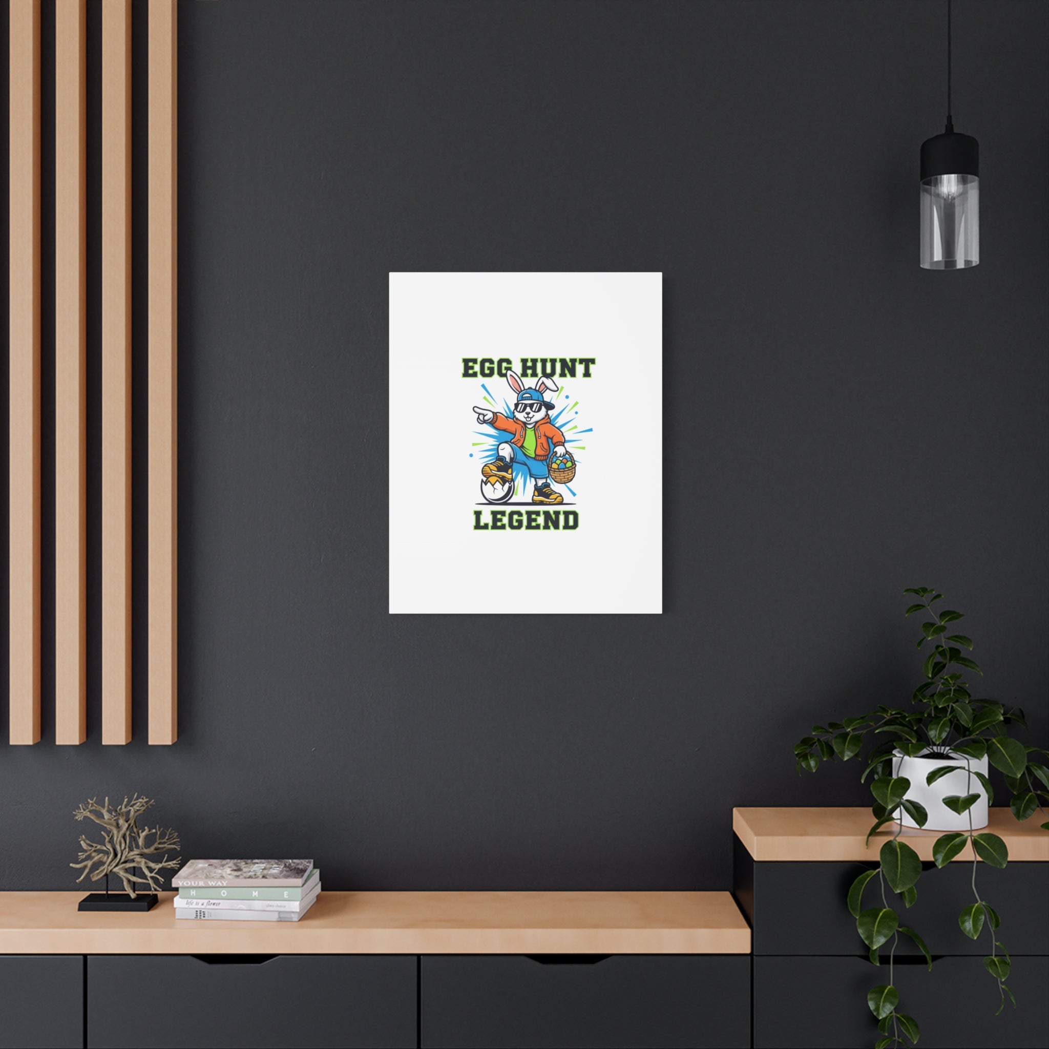 Egg Hunt Legend Canvas | Boys Easter Graphic, Egg Hunter Dino Vibe