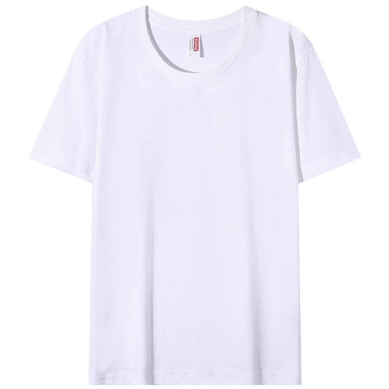 Custom Made Washed Pure Cotton Crew Neck Shortsleeve Shirt