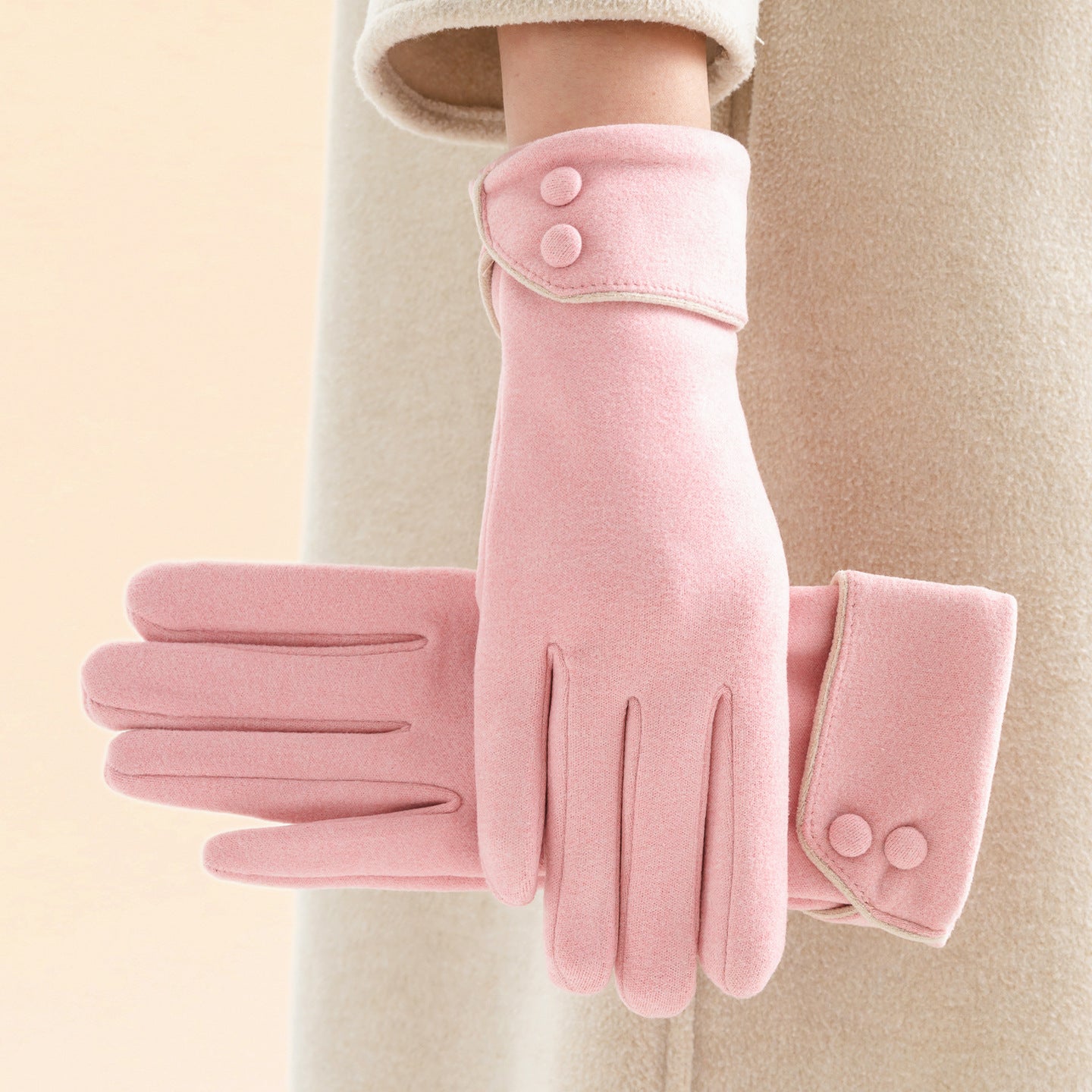 Women's Fleece-lined Warm Graceful Bow Gloves
