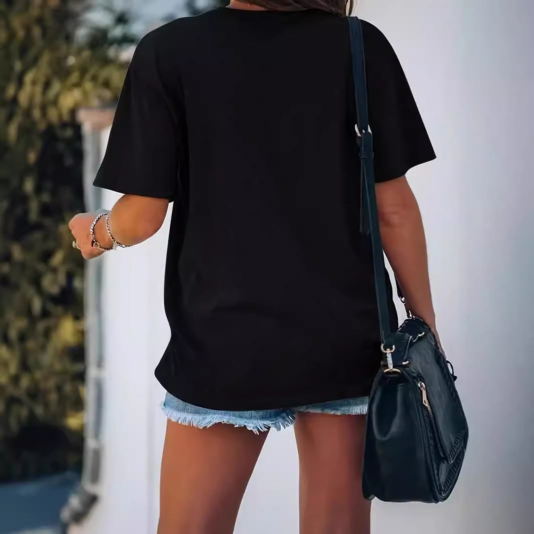 Fashion Casual Round Neck Women's T-Shirt
