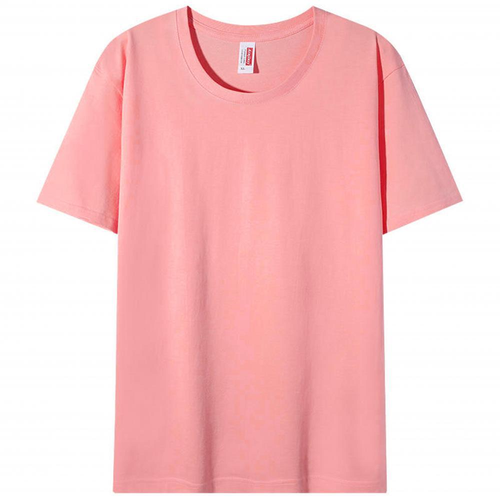 Custom Made Washed Pure Cotton Crew Neck Shortsleeve Shirt