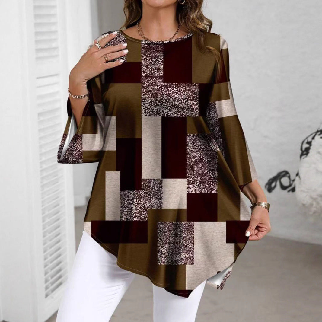 Relaxed, Casual Top With An Asymmetrical Hem