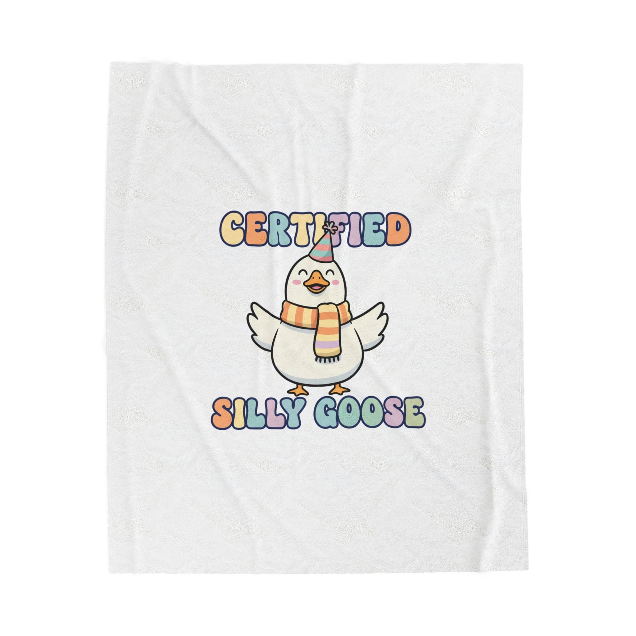 Certified Silly Goose Plush Blanket | silly goose, wholesome meme