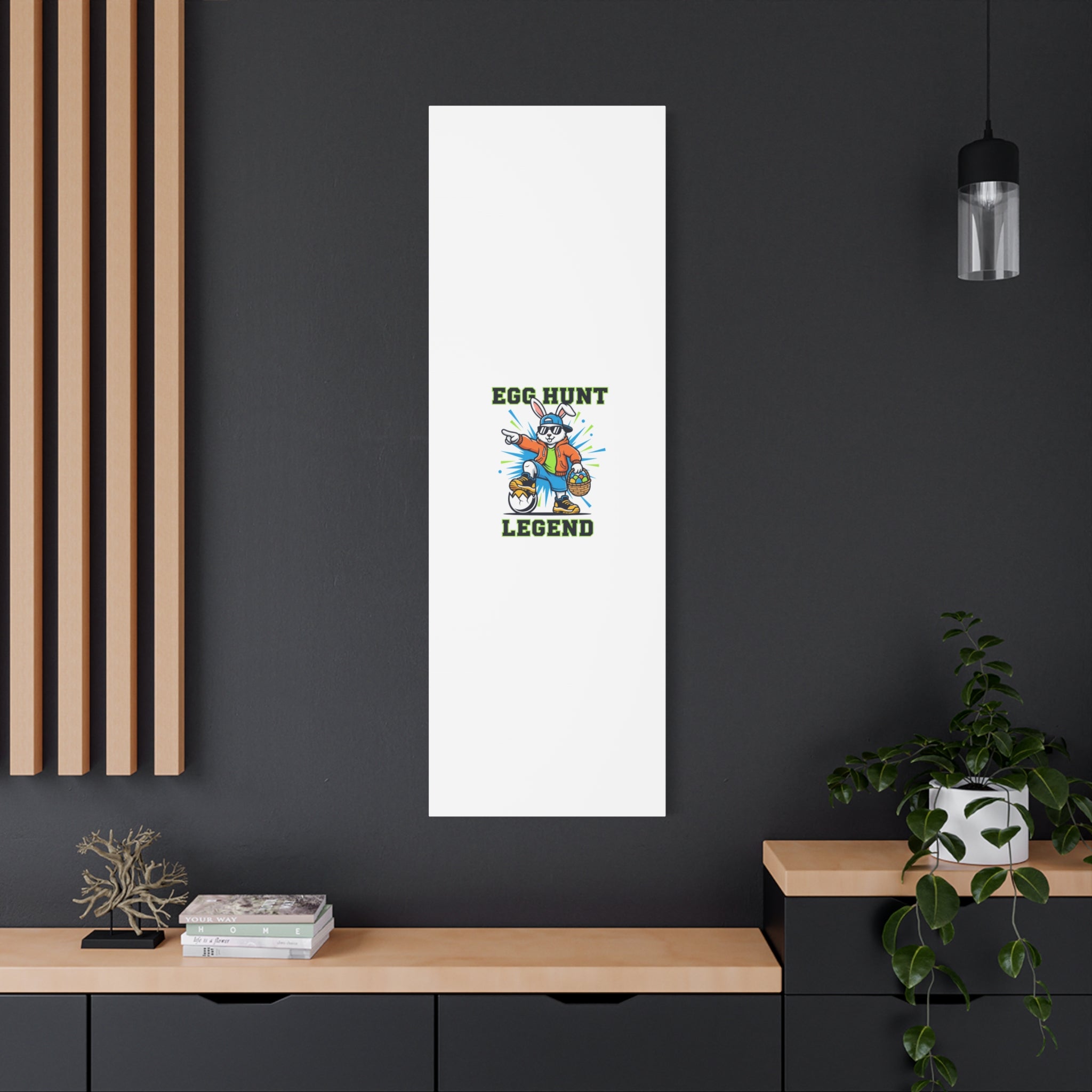 Egg Hunt Legend Canvas | Boys Easter Graphic, Egg Hunter Dino Vibe