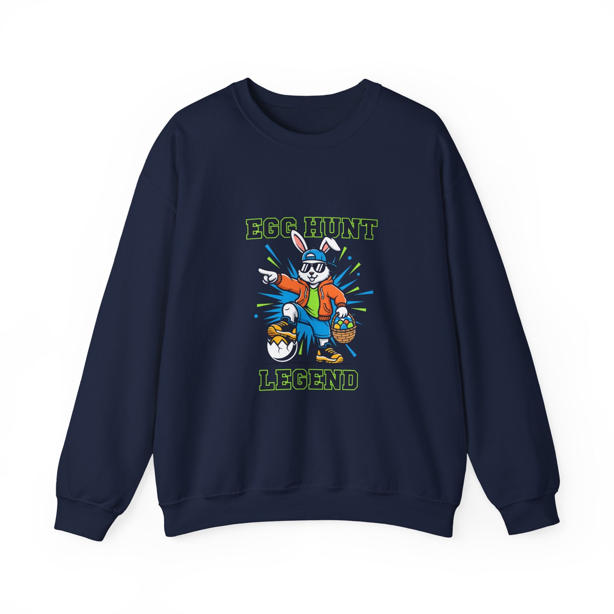 Egg Hunt Legend Crewneck Sweatshirt | boys Easter shirt, egg hunter