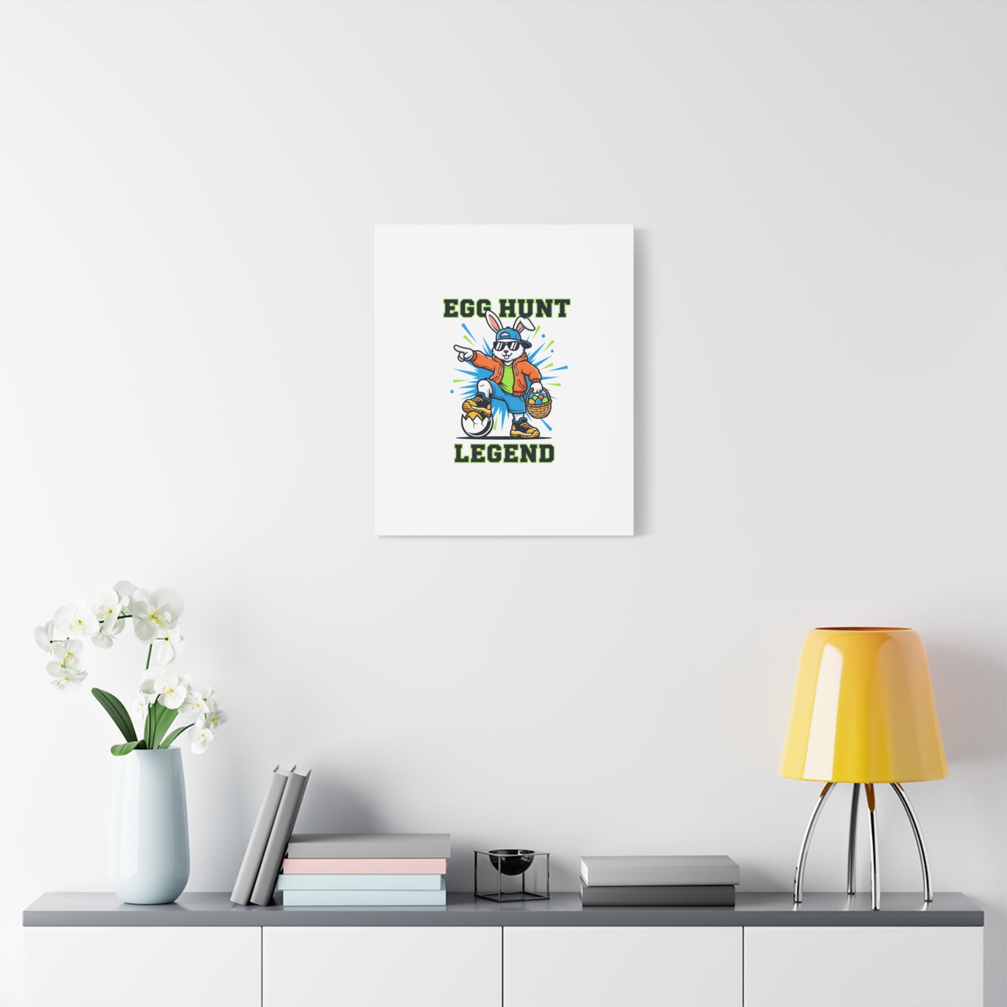 Egg Hunt Legend Canvas | Boys Easter Graphic, Egg Hunter Dino Vibe