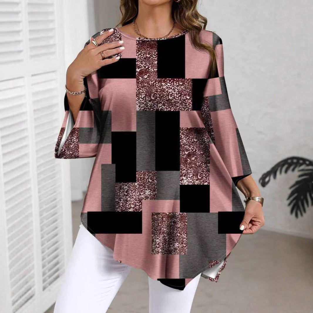 Relaxed, Casual Top With An Asymmetrical Hem