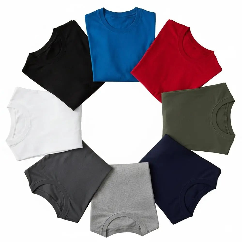 Street-style Vintage Loose-fitting Cross-border Crew-neck T-shirts For Men And Women